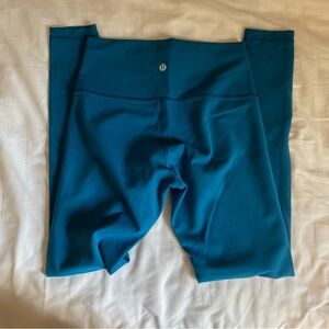 turquoise lululemon leggings
